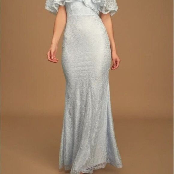 Lulu's Feeling Amorous Lace Maxi Dress size large - Picture 4 of 8